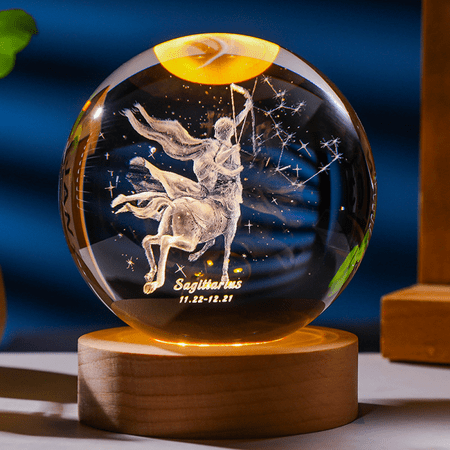 

Illuminating Seven-Color Crystal Ball Night Light A Perfect Ambiance Setter and USB-Powered Decor Piece for Your Bedroom