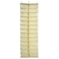 thumbnail image 1 of 26 Bolsillos Plegable Puerta Colgante Armario Bolsa De Almacenamiento Organizador De Zapatos Beige, 1 of 8