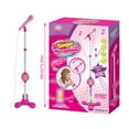 thumbnail image 3 of Glowing Microphone Stand Interactive Karaoke Prop for Kids and Adults Party with Sound- Light Show and Durable Build, 3 of 7