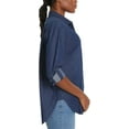 thumbnail image 2 of Gloria Vanderbilt Amanda Women Shirts, Lightweight Long Sleeve Womens Tops, Work Shirt, Date Outfits,  Blue L, 2 of 6