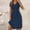 c01Blue, variant on Spring Dresses for Women Casual Boho Floral Midi Dress Button Down V-Neck Short Sleeve Flowy Dress Sundress Blue XXL