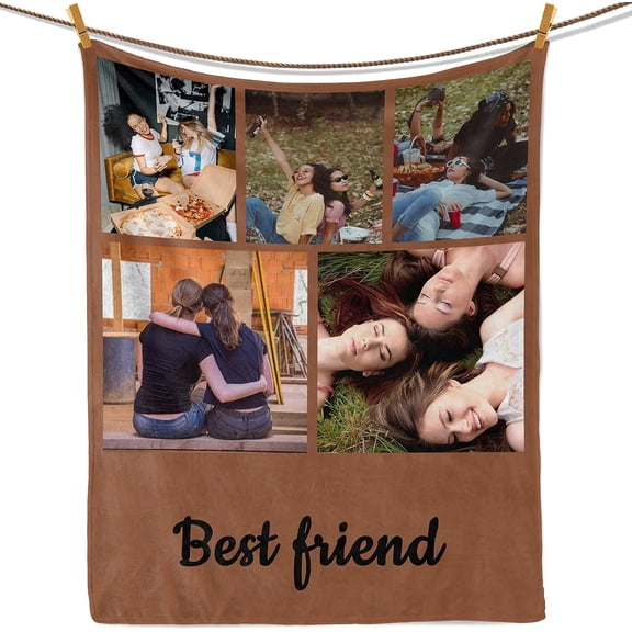 Custom Blanket with Photo Personalized Picture Text Blanket Customized Sofa Throw Blanket Personalized cobijas Funny Gifts for Valentines,Boyfriend,Dad,Mom,Friends,New Year,Birthday