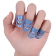 thumbnail image 3 of Flmtop 5Pcs Guitar Ukulele Plastic Thumb Finger Nail Fingertip Picks Protectors Set, 3 of 9