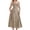 Coffee, variant on Women’S Halter Neck Corset Waist Midi Dress, Ruched Bust Flared A-Line Swing Casual Dress, Soft Polyester Summer Evening Party Wedding Guest Dress, 1 Piece, Sizes S Through XL