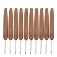thumbnail image 2 of Ganchos de ganchillo, mango de bambú, agujas de coser, herramientas de bordado, una sola cabeza, 2,75 mm 10 Piezas Eigraketly HA006418-10, 2 of 6