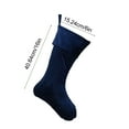 thumbnail image 3 of Christmas Stocking, Velvet Holiday Sock Decor, Hanging Ornament with Snowflake Design, Festive Home Decoration,Vsgery, 3 of 9