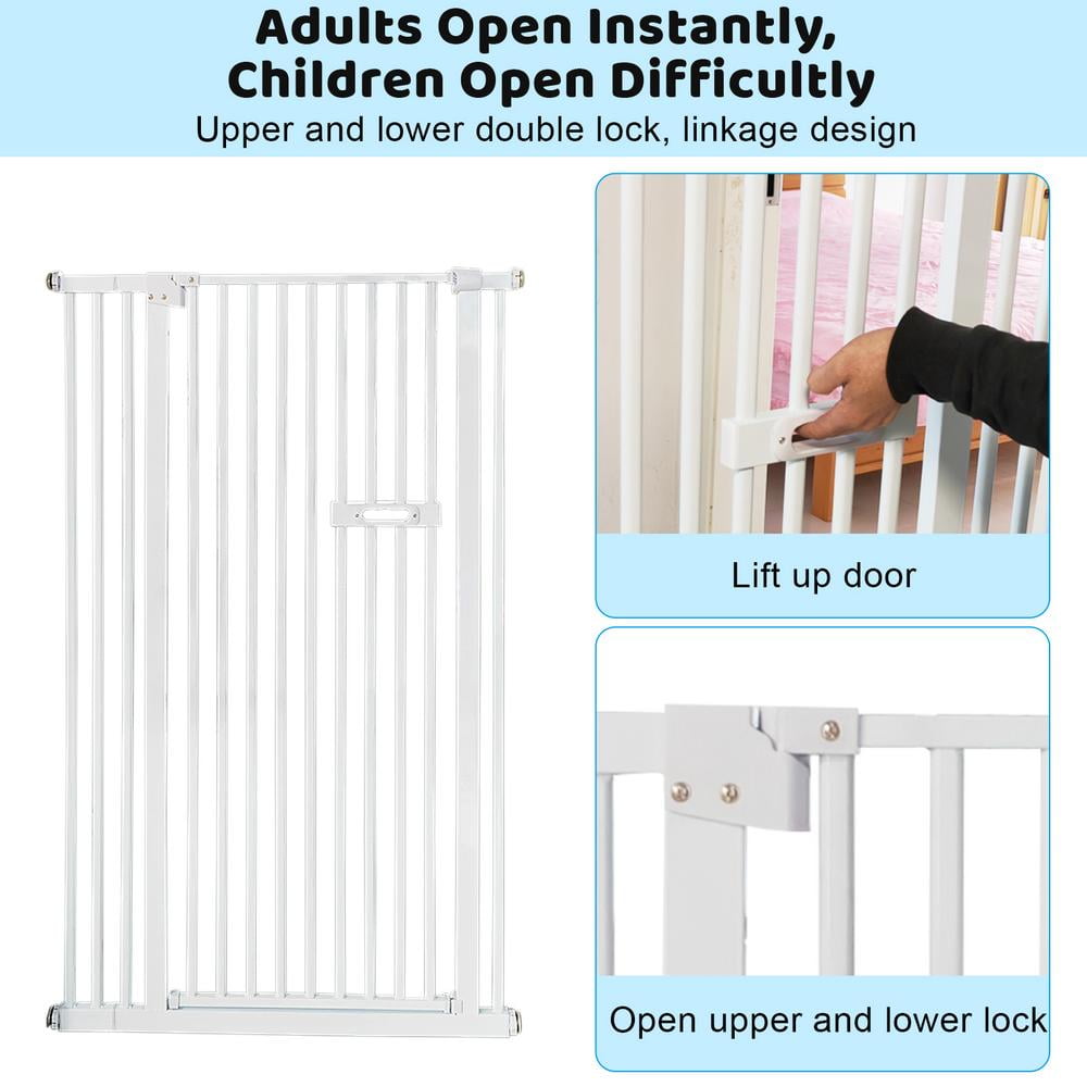 Extra Tall Cat Gate Indoor Pet Safety Extra Tall Gates Safety Protection Safety Pet Gates for Hallways Stairs Kitchens and Doorways expert