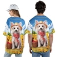 thumbnail image 5 of Vintage Chinese Crested Says Hello Mother's Day Summer Sunflower Field All Over Print 3D Baseball Shirt Dog Lover Softball Sport - 12005, 5 of 6