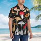 thumbnail image 3 of Balery Various Mushrooms Camisas hawaianas de manga corta para hombre, camisas playeras de corte holgado, camisas de vacaciones con botones,X-Large, 3 of 7