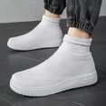 thumbnail image 4 of Women Men Sneakers Breathable Sock Shoes Slip on Mesh High Top Casual Shoes US12, 4 of 4