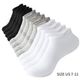 thumbnail image 2 of 6 Pairs No Show Men Socks,Thin Low Cut Non Slip Invisible Liner Short Socks for Boat Loafer Flats Sneakers, 2 of 2