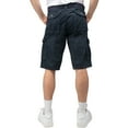 thumbnail image 2 of RAW X Mens Belted 12.5" Inseam Knee Length Cargo Shorts, Navy, 32, 2 of 7