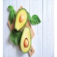 thumbnail image 3 of Ambesonne Fruits and Vegetables Duvet Cover Sets, Avocado Slice, 2-Twin, Green Ceil Blue and Yellow, 3 of 4