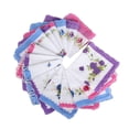 thumbnail image 1 of Cotton Gauze Muslin Square Lovely Flower Pattern Handkerchief Towel, 1 of 8