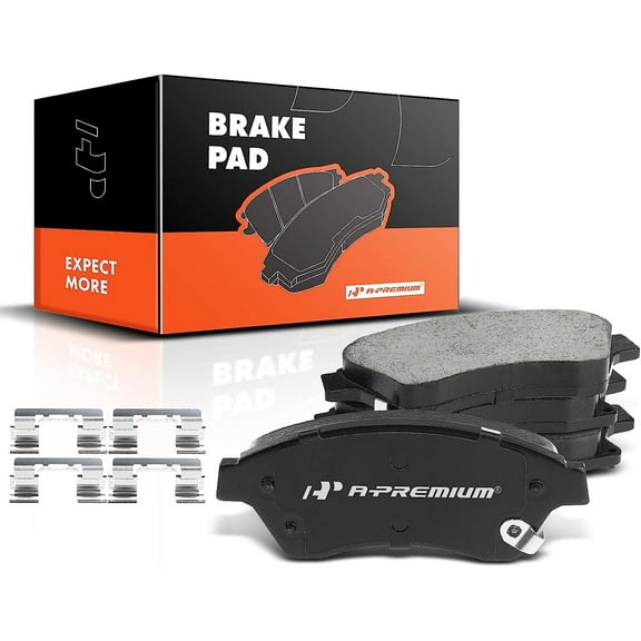 A-Premium Front Ceramic Disc Brake Pads Set Compatible with Select Chevy Models - Cruze 2011-2015, Cruze Limited 2016, Sonic 2012-2017, with Hardware, 4 Pcs