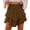Brown, variant on Women's Mini Layered Skirt 2026 Summer Flowy Cute Tiered Skirts Boho Ruffle High Elastic Waist Short Dress