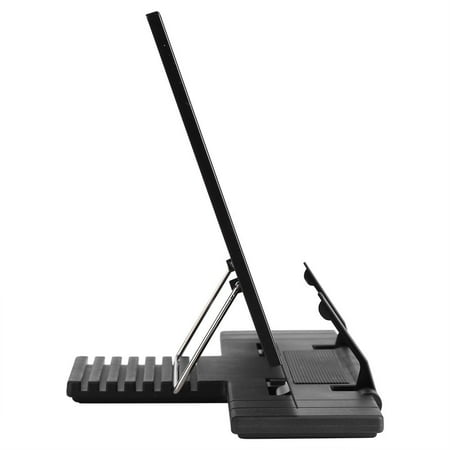 Portable Book Holder - Ashata Portable Steel Book Stand Bookstand Adjustable Tilt Reading Desk Holder Black,Book Stand Bookstand Adjustable Tilt, Reading Desk Holder