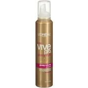 Loreal Vive Pro Glossy Style Glossy Volume Hair Mousse, Strong Hold - 6.8 oz