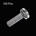 thumbnail image 3 of Uxcell M3x10mm Plastic Phillips Bolts PC Pan Head Machine Screws Transparent 100 Pack, 3 of 5