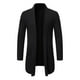 thumbnail image 2 of Suéter de punto largo para hombre, chaqueta de color liso, suéter de punto de otoño para hombre, 2 of 5
