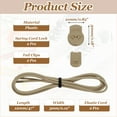 thumbnail image 2 of Uxcell Elastic Shoe Laces, No Tie Shoelaces for Adults Apricot, 2 of 6