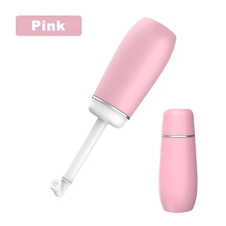 XIRQI Portable Bidet for Travel,Women Men Personal Bidet,Camping Manual Squeeze Sprayer,Water Storage Carry Leak-Proof Handheld High Pressure Bidet,Postpartum Care Peri Bottle (Pink)