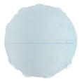 thumbnail image 3 of JWH 3D Handmade Round Decorative Flower Throw Pillow Cover with Filler Small Circular Soft Velvet Pillows for Living Room,Bedroom and Hotel in Sky Blue 14inch, 3 of 7