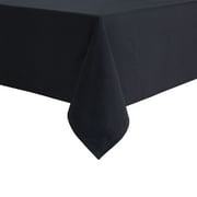 Mainstays Yale Tablecloth, Black, 60"W x 84"L Rectangle, Available in various sizes and colors
