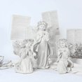 thumbnail image 4 of Xingzhi Resin White Angel Statue Desktop Decor Collection Window Props Christmas prayer hold cheek, 4 of 8