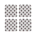 thumbnail image 1 of Lsque DOG IS WEARING PIRATE COSTUME Pattern 4" Drink Coasters Set of 4, PVC Leather Absorbent Coasters, Table Coaster Set Decorative Coffee Cup Coasters Housewarming Gift-Square, 1 of 6