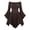 D-Coffee, variant on Women Corset Dress Off Shoulder Bell Sleeve Mini Dress Pockets Handkerchief Hem Comfotable Chiffon for Fairy Goth Ren Fair Vacation (Beige,XXXXXL)