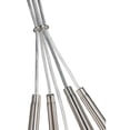 thumbnail image 3 of Woodbridge Lighting Alicia 5-light Glass Tight Pendant Cluster in Nickel/Clear, 3 of 4