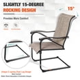 thumbnail image 4 of Sophia & William 5-Piece Patio Dining Set with C-Spring Textilene Chairs & Round Metal Table for 4-person, 4 of 8