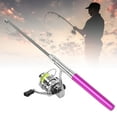 thumbnail image 1 of Mini Portable Mini Pen Shape Fishing Rod Pole Pocket Retractable Fishing Rod with Reel Wheel, 1 of 7