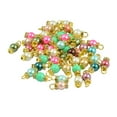 thumbnail image 3 of segolike 50pcs Imitation Pearl Pendants Charms Crystal Rhinestone DIY Jewelry Making Gold, 3 of 8