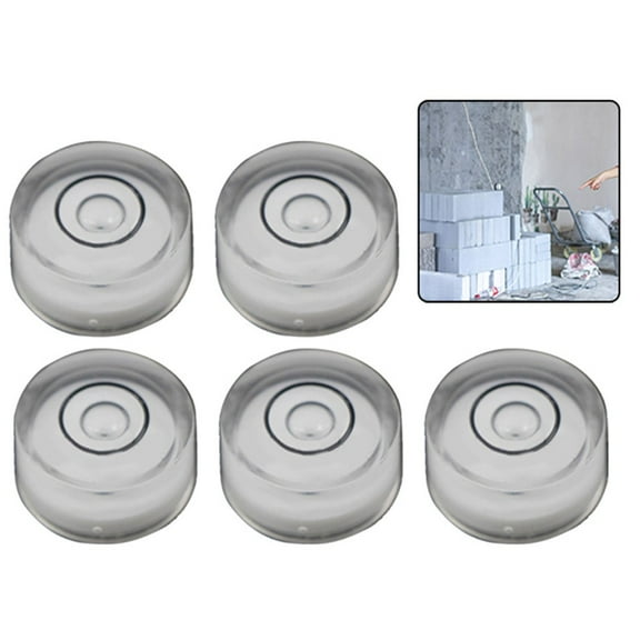 5Pcs Mini Round Bubble Level Horizontal Precision Bubble Level Measuring Tool