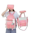 thumbnail image 1 of Sac JOANNA#2166 Mode Coréenne Sac à Dos en Toile 4-en-1 pour Femmes, 1 of 5