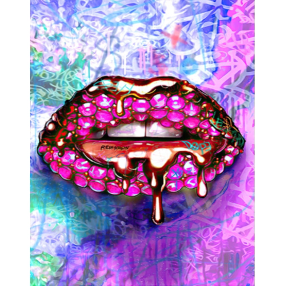 Diamond Lips Wallpaper