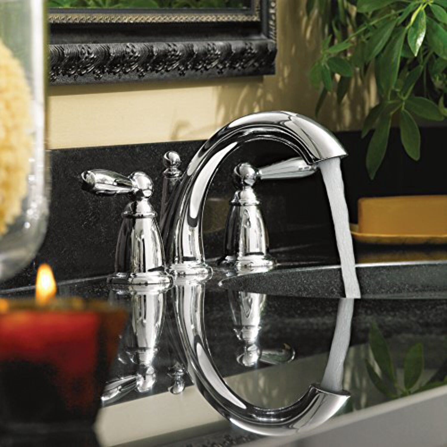 Moen T6620 Chrome two-handle bathroom faucet