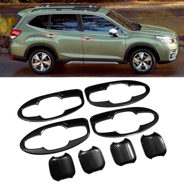 Poignée de Porte Couvercle de Bol de Porte Poignée de Bol de Porte Insert de Bol Plaque de Garniture 8 Pcs Poignée de Voiture Insert de Bol Plaque de Garniture Compatible avec SK 2019