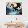 thumbnail image 2 of Nawypu  Dragon Art Dragon 28 Canvas Art - Home Decor Wall Art Print Poster Painting Large, 2 of 4