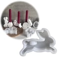 thumbnail image 1 of QIXI Candlestick Holders Easter Bunny Candle Holder Silicone Mold B Table Decor Off Promotions!, 1 of 9