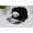 black, variant on Korean version pure cotton cartoon hip-hop hat for men and women, rubber three-dimensional panda flat edge baseball cap