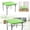 Green, variant on Elastic Square Table Cover 34" - Waterproof Polyester Fitted Tablecloth for Folding Tables - Durable Washable Table Protector for Outdoor & Indoor Events