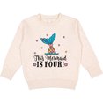 thumbnail image 2 of Inktastic 4th Birthday Mermaid Tail Girls Toddler Sweatshirt, 2 of 4
