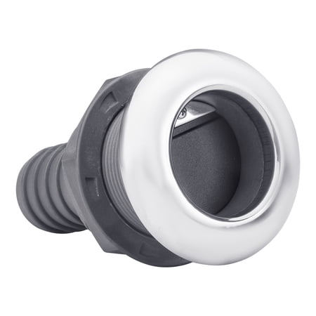 White Water 6656N-SCP Nylon Thru Hull Scupper, 1-1/2" Hose, 2-3/16" Cutout