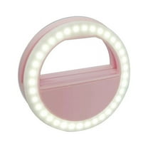 Selfie Circular Light, Mobile Phone Clip Light, 3 Brightness Levels, Portable, for Live Streaming Makeup Photos, Soft Lighting, Clip on Design