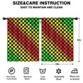 thumbnail image 2 of Blackout Kids Curtains,Rainbow Color Checkered Pattern Childrens Insulated Curtains Set Of 2,Bedroom Essentials,Toddler Room Decor 42"x54", 2 of 5