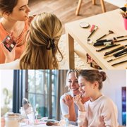 10 Pcs Make Up Brush Premium Synthetic Makeup Brushes Set Professional Face Powder Eye Makeup Brushes Blending Makeup Brush Set with Makeup Bag Graduation Gift (Champagne) (10set+1)