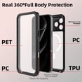thumbnail image 5 of Dteck for iPhone 17 Pro Max Magnetic Waterproof Case , Built-in Lens & Screen Protector 360° Full Body Heavy Duty Compatible with Mag Safe Shockproof IP68 Underwater Cover ,Black, 5 of 8